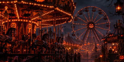 Halloween Tusenfryd (This image is AI generated.)