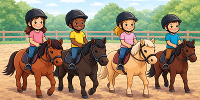 ridetur (Dette bildet er generert av KI)