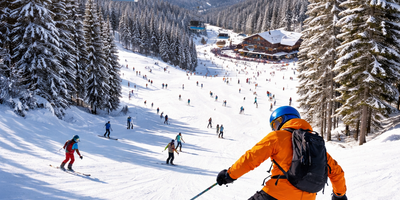 Alpinbakke (Dette bildet er generert av KI)