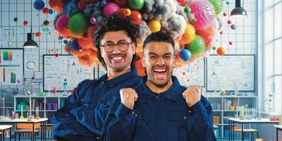 Bilde av Dennis og Stian