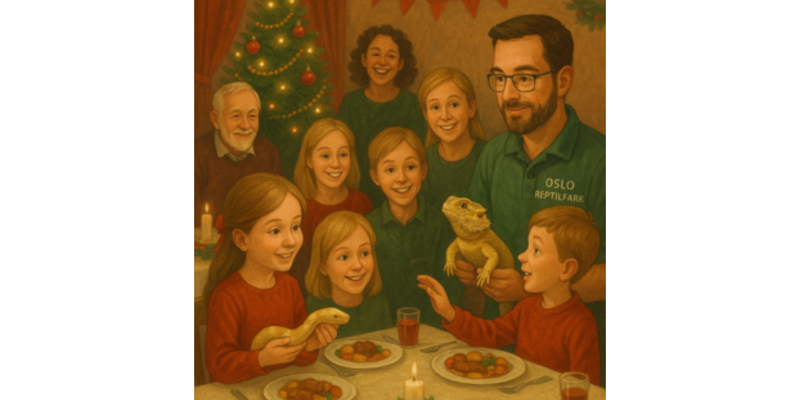 Julebord (Dette bildet er generert av KI)