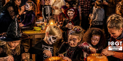 Bilde av barn på Halloween (This image is AI generated.)
