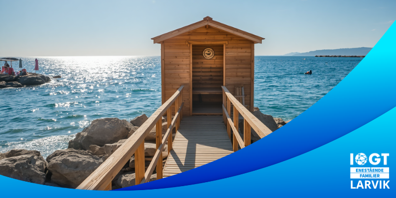 sauna (Dette bildet er generert av KI)