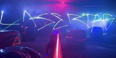 Bilde med teksten LASERTAG