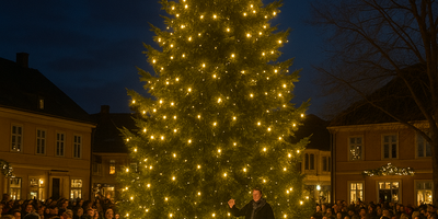 Julegrantenning (Dette bildet er generert av KI)